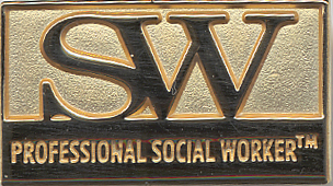 Gold-plated Professional Social Worker pin