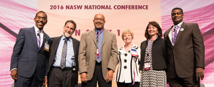panelists on stage at 2016 NASW national conference