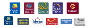 multiple hotel logos