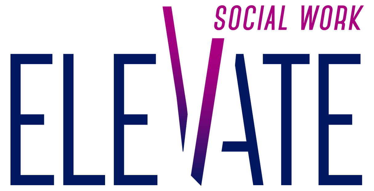 Elevate Social Work with tall letter V