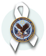 United States department of veteran affairs, white ribbon United States department of veteran affairs, white ribbon
