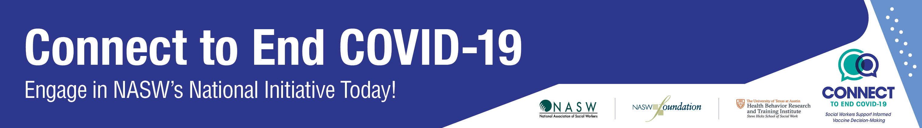 Connect to End COVID-19 - Engage in NASW's national initiative today