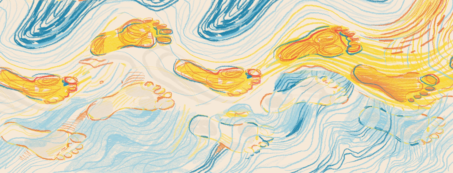 psychedelic feet