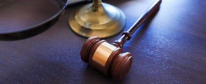 gavel on desk