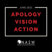June 2021, apology vision action, NASW