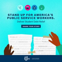 August 2021, stand up for America’s public service= workers, NASW
