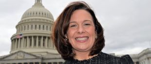 Sarah Butts in front of the Capitol