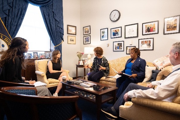 Dr. Gwen Bouie-Haynes and Board Member Marla Blunt-Carter in Rep. Sarah McBride’s (DE-AL-D) office