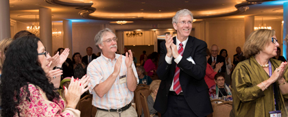 attendees clapping at Night at the Awards