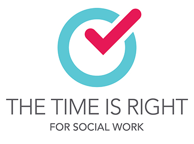 checkmark in a circle - The time is right for social work