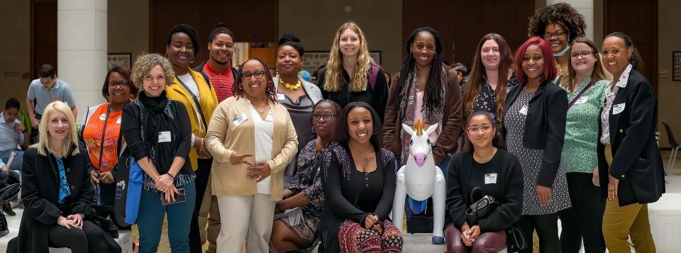 Group of NASW members pose during Advocacy Day 2023