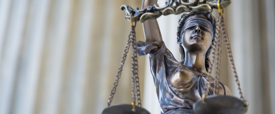 Statue of the scales of justice
