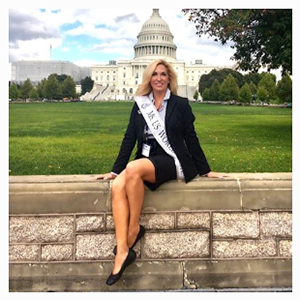 Carla Gonzalez in front of capitol building