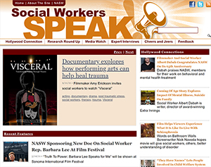 screenshot of Social Workers Speak website