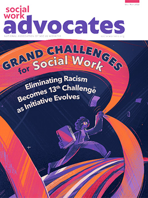 cover of October/November 2022 issue with Grand Challenges for Social Work headline