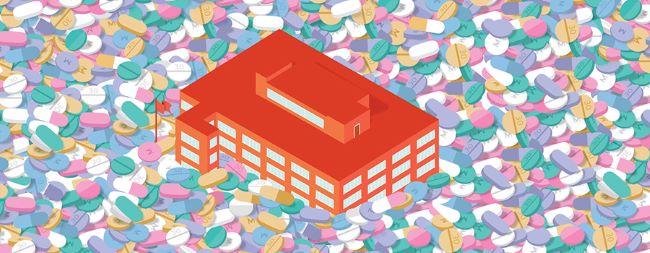 school drowning in pills