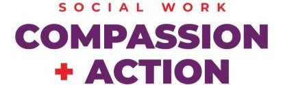 social work month logo reading social work - compassion plus action