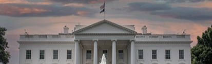 White House at dusk
