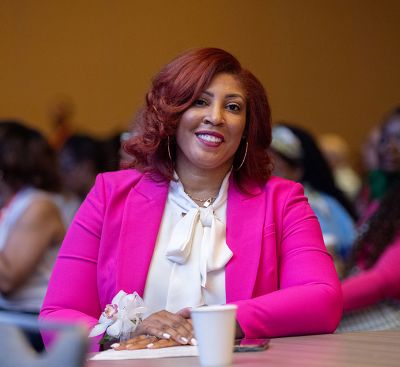 Dana Harley poses for a photo during the NASW national conference. 