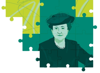 drawing of Frances Perkins