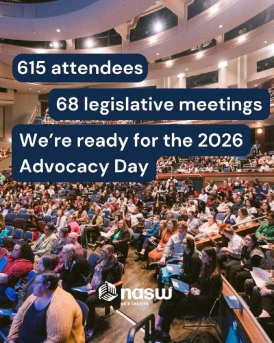 615 attendees 68 legislative meetings We’re ready for the 2026 Advocacy Day NASW Ohio Chapter logo