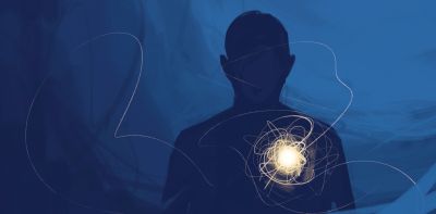 Graphic of people on subway in a blue tone with various people highlighted