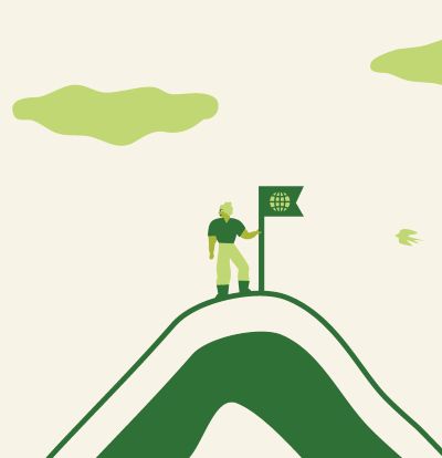 drawn people with their insides as scenes from nature