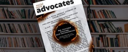 Social work advocates cover