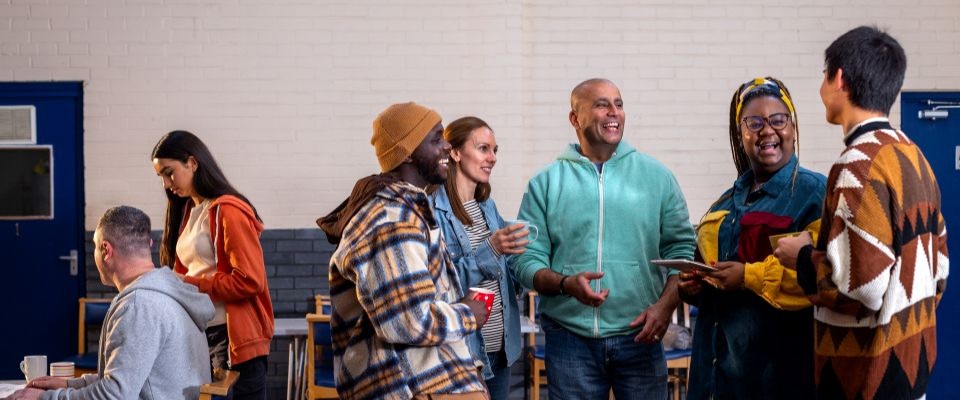 people celebrating at a party