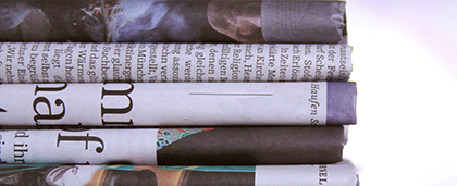 stack of newspapers