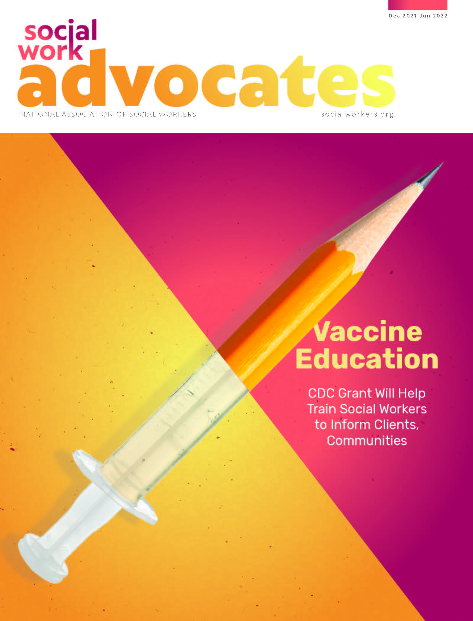 Social work advocates cover