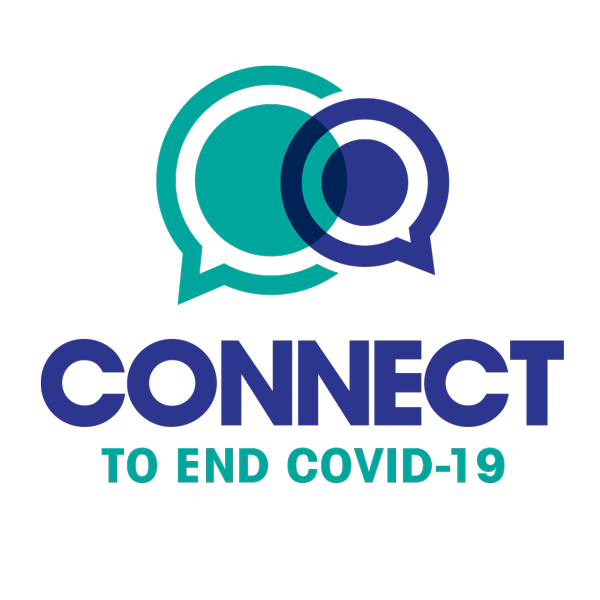 Connect to end covid logo