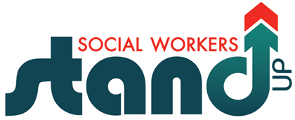 social workers stand up